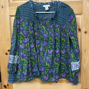 Rachel Zoe floral print blouse